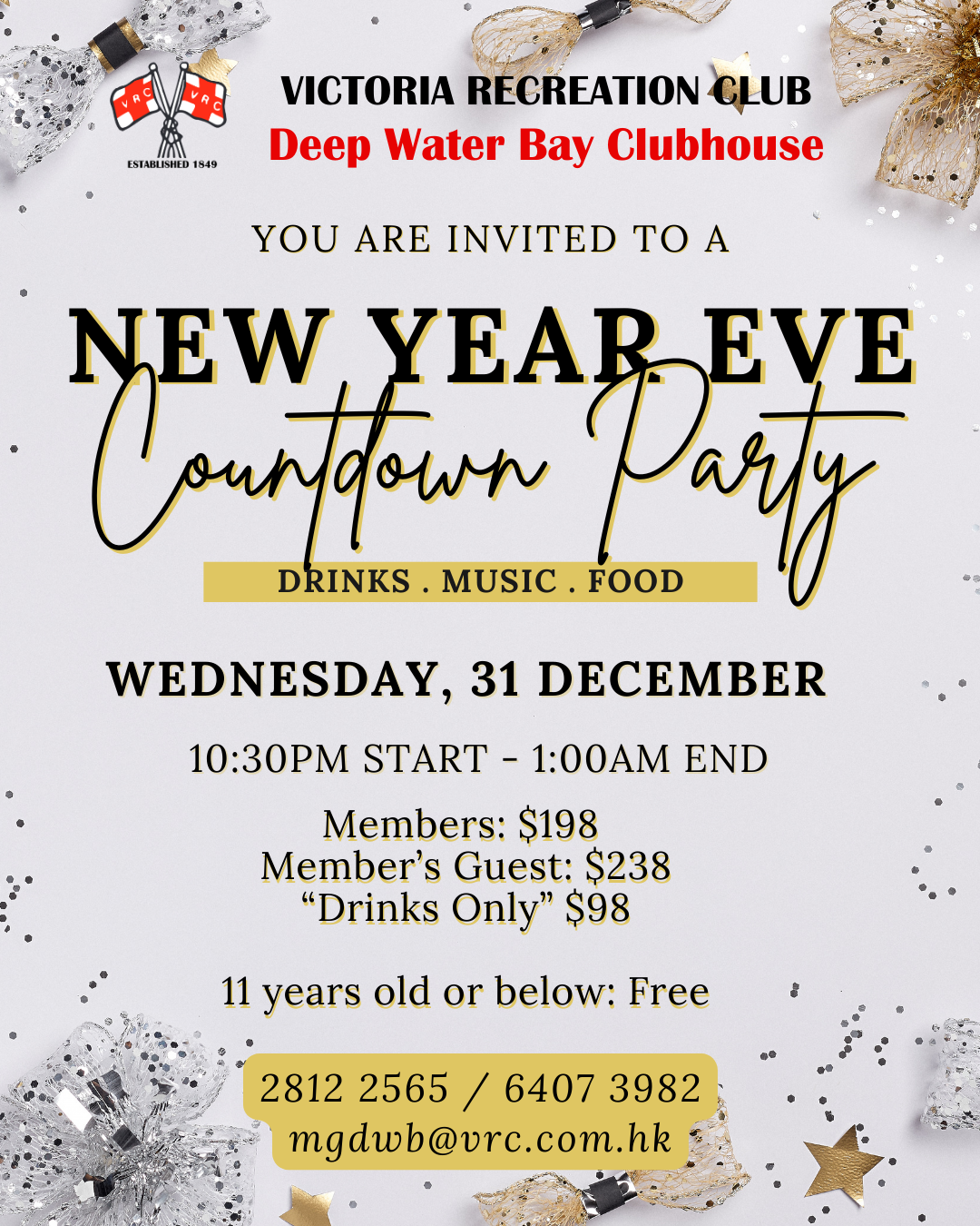 Deep Water Bay countdown