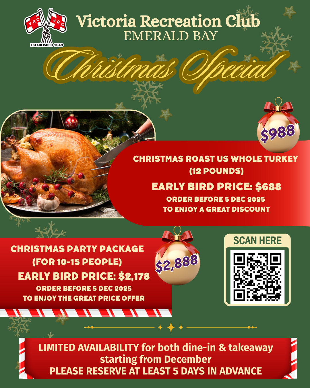 Emerald Bay turkey offer
